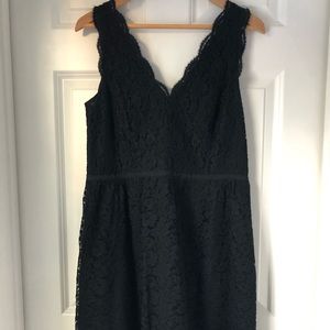 The LOFT black lace dress Size 8
